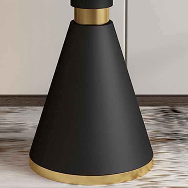 Metal Traditional Luxury Round Table Sintered Stone Top Table with Metal Pedestal