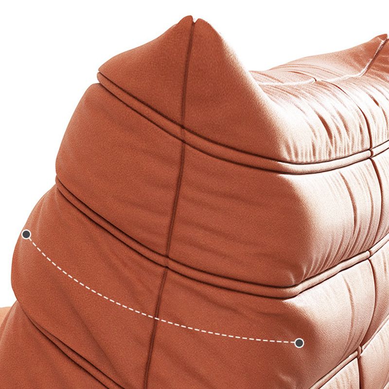 Bonded Leather Armless Chair 34.6"L x 39.3"W x 28.3" H Chair for Living Room