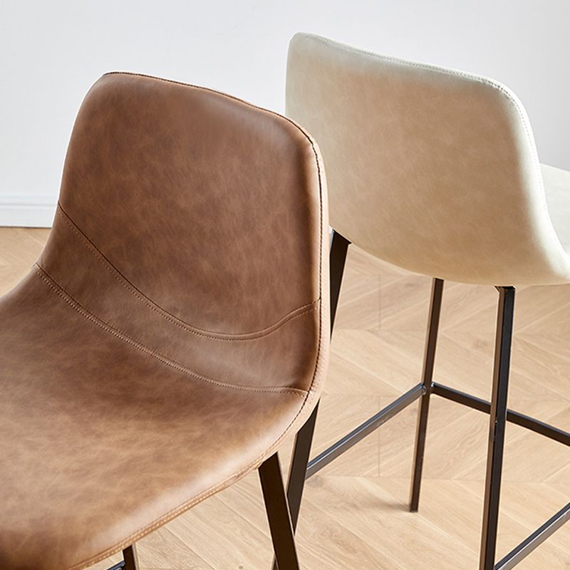 Nordic Style Round Bar-stool Metal Counter Bar Stool for Restaurant