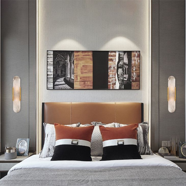 Iluminación contemporánea Minimalismo de pared de mármol para sala de estar del dormitorio del pasillo