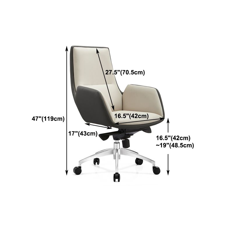 Executive Ergonomic Computer Chair Metal Base Contemporary Office Chair