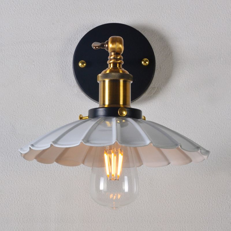 Metal Wall Mounted Lamp Industrial Cone Shape Sconce Light Fixture