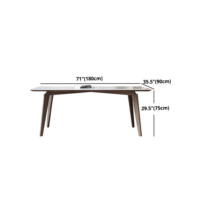 Modern Rectangle Wood Dining Table Set 1/4/5/7 Pieces Dining Set for Home Use