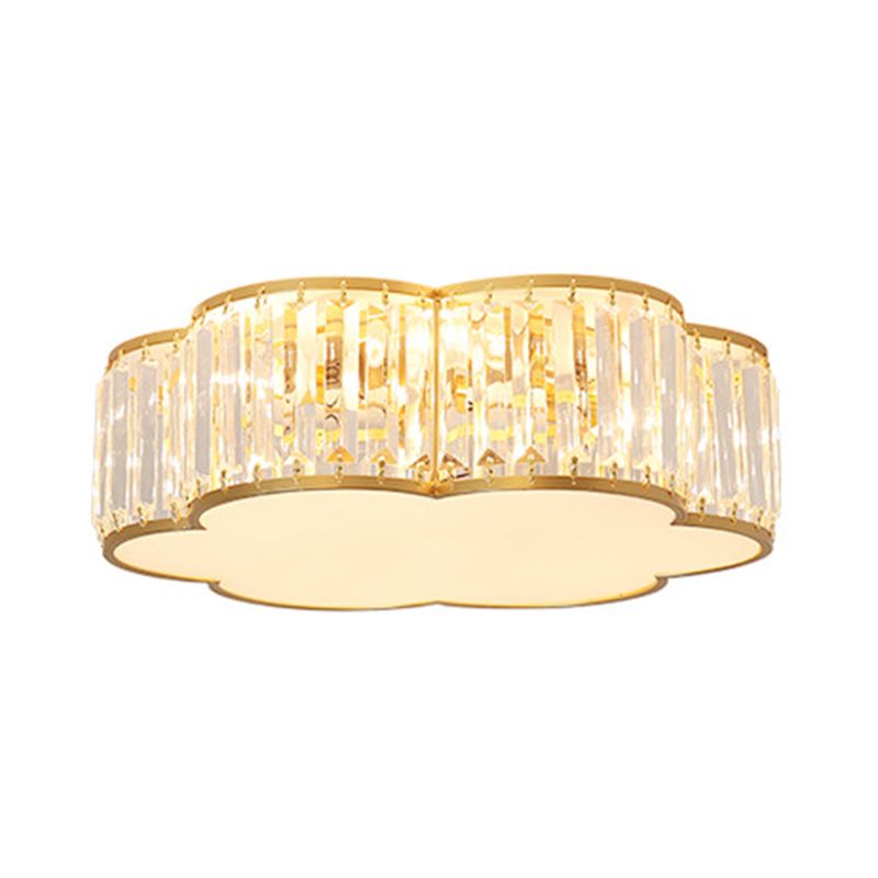 Colonial Style Geometric Flush Mount Light Metal 1-Light Flush Ceiling Lights