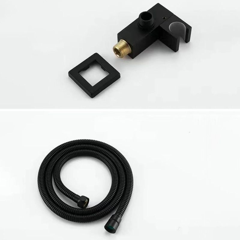 Modern Brass Faucet Swivel 1-Handle and 4-Hole Wall Mounted Tub Spout Trim