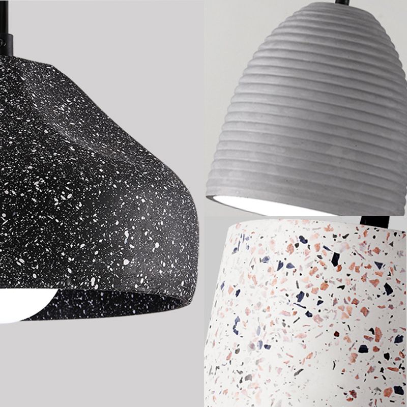 Modern Style Ceiling Suspension Lamp Shaded Hanging Ceiling Light with Cement Shade