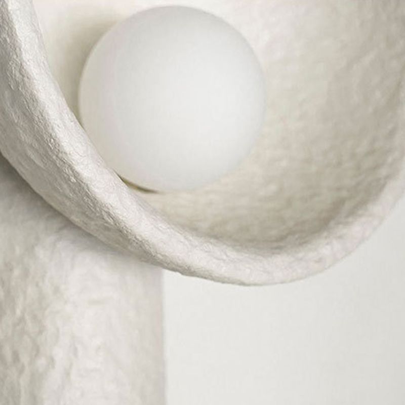 Modern Circular Wall Light Sconces Resin 1 Light Wall Lighting Fixtures