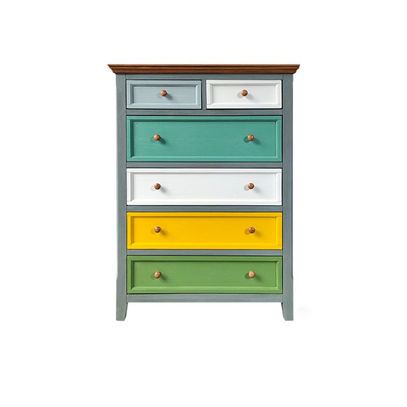 Bedroom Nautical Storage Chest 16" Wide Wooden Chest with Drawers