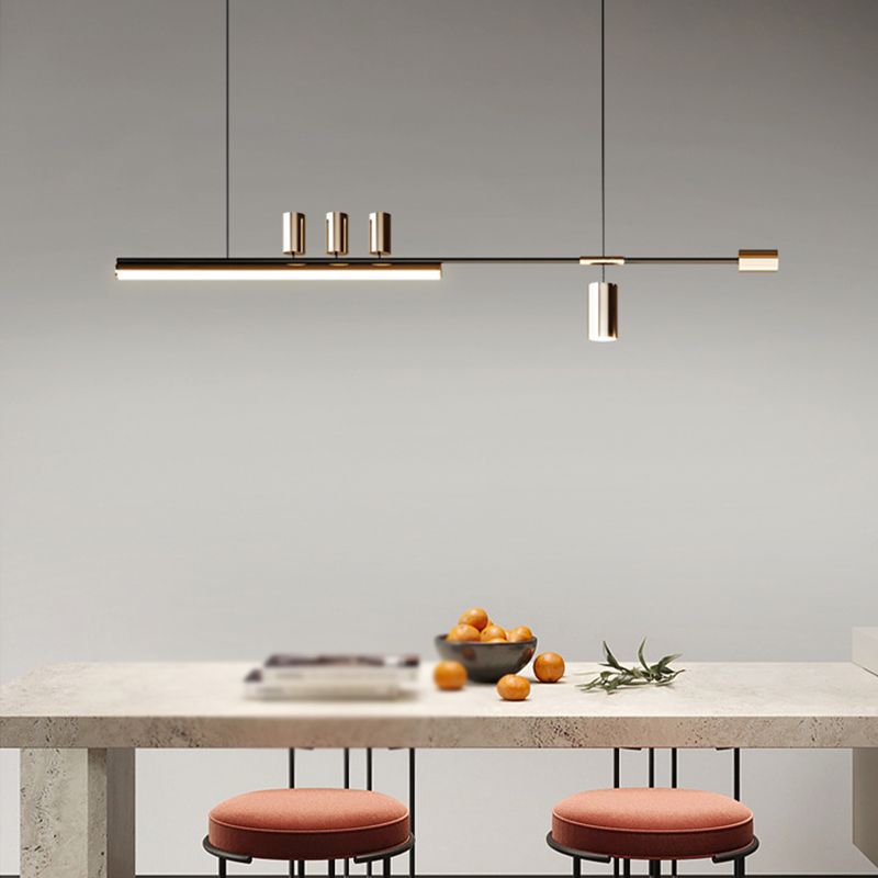 Metal Ceiling Pendant Light Modern LED Island Lighting Ideas for Kitchen