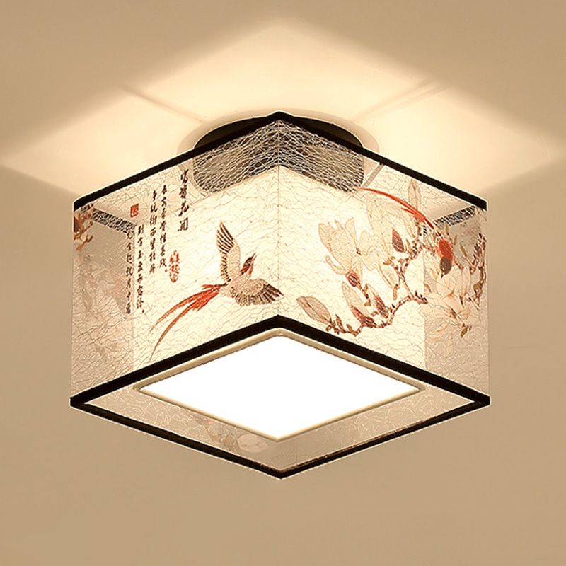 5 Motifs de l'enroulement en option Lampe de style Chinois Fixation de l'éclairage de montage pour la salle de séjour
