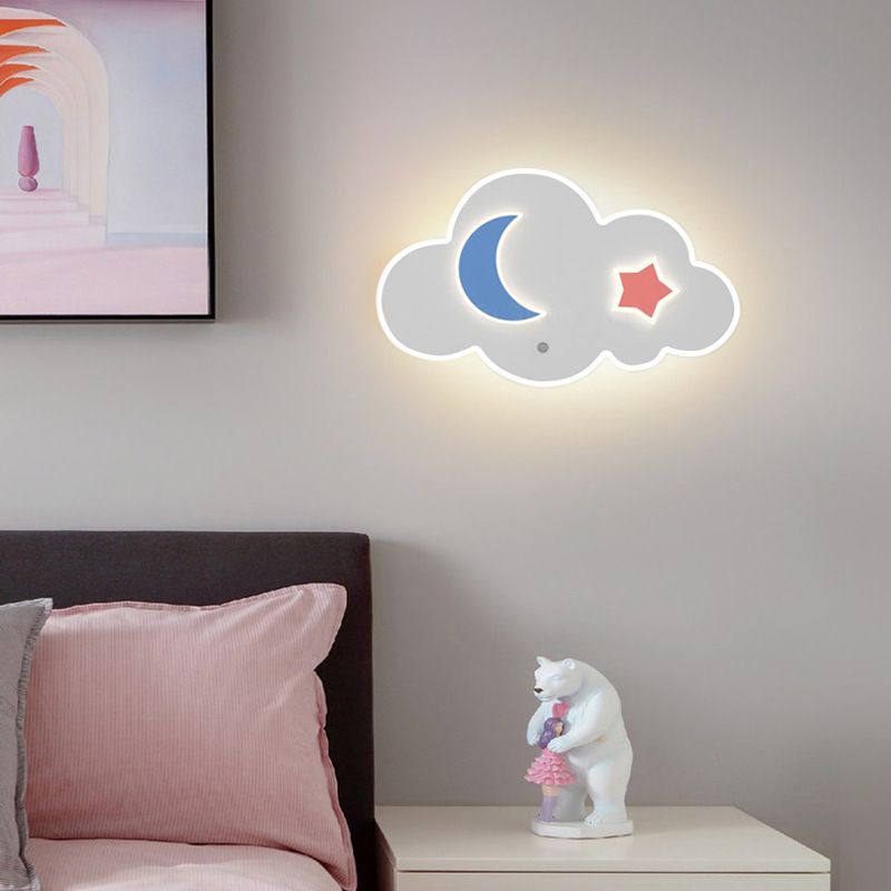 Nordic Style Metal Wall Light Acrylic Shade Wall Lamp for Children's Room