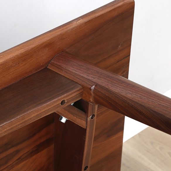 Traditional Style Solid Wood Dining Set with Rectangle Shape Table and 4 Legs Base for Home Use