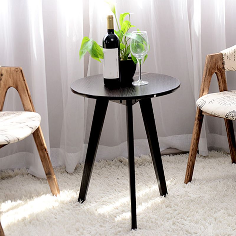 3 Legs Natural / White / Black Wooden Round Top Coffee Table