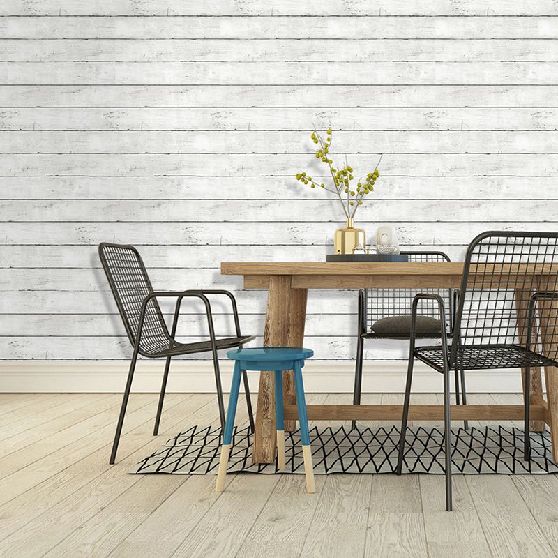 Rust Wood Plank Wallpaper Roll for Kitchen 29.1-sq ft Self Adhesive Wall Decor in Brown