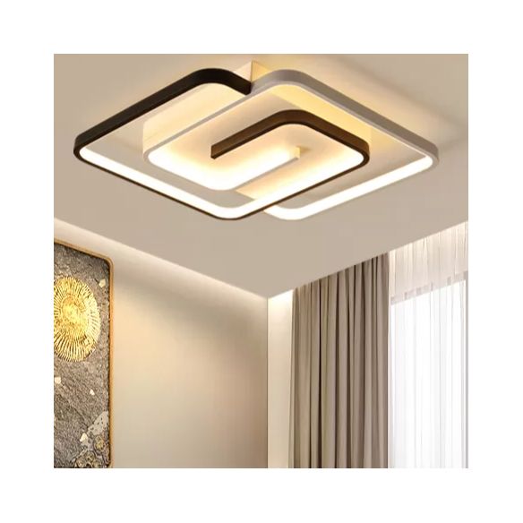 Lineare Eisen-Unterputzleuchte im modernen Stil für das Wohnzimmer