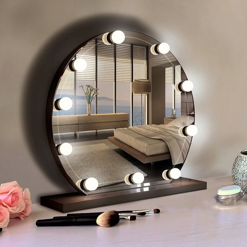 Sphere Vanity Strip Minimalism Plastic LED Make-Up Lighting in White for Dressing Room