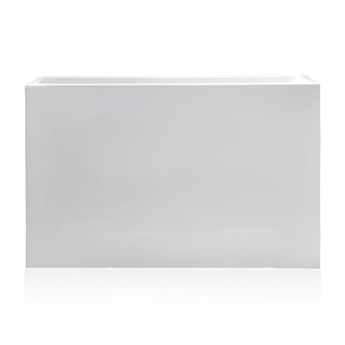 Back to Wall Soaking Bathtub Rectangular Modern Bath Tub (Board not Included)