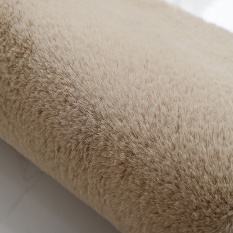 Multi-Color Calming Rug Polyster Solid Color Area Carpet Non-Slip Backing Easy Care Indoor Rug for Bedroom