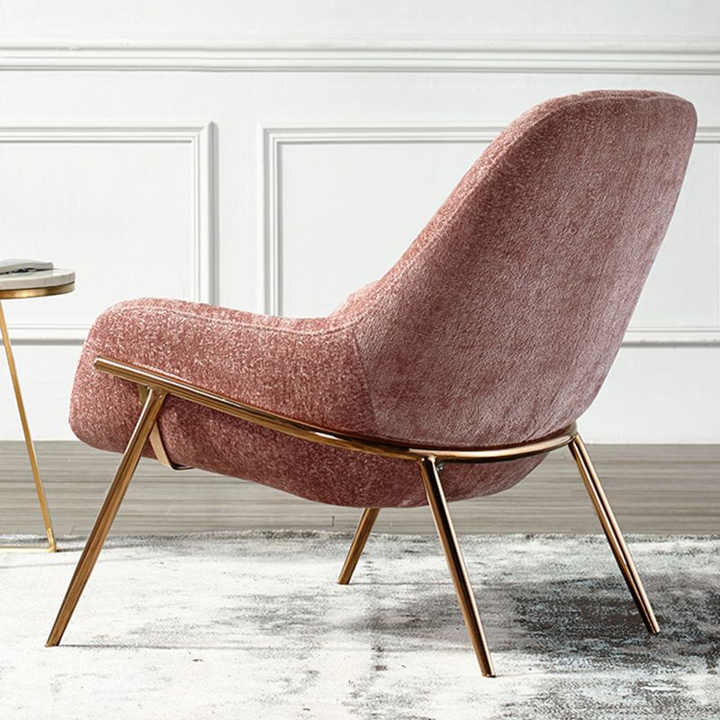 Mid-Century Modern Chenille Lounge Accent Chair for Living Room