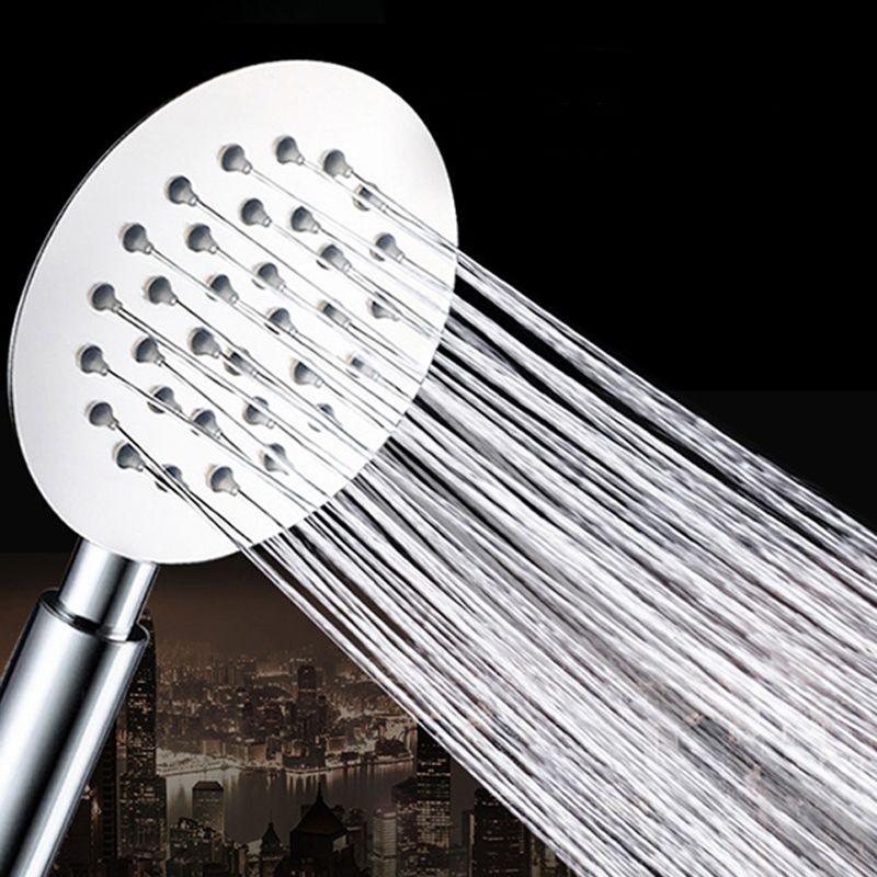 Contemporary Stainless Steel Hand Shower Self-Cleaning Showerhead