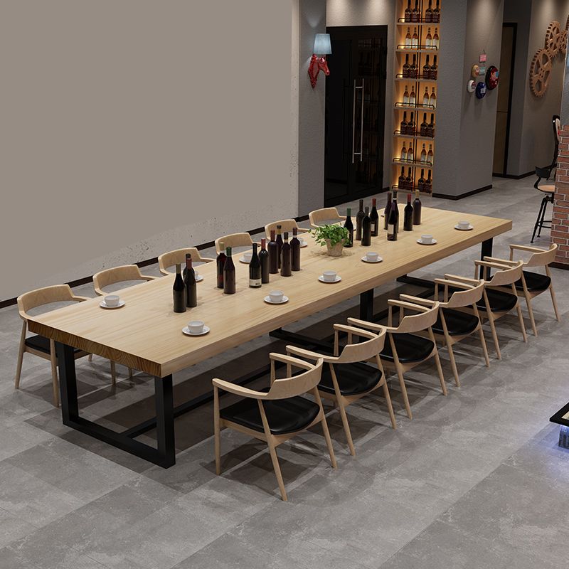 Contemporary Arm Dining Chairs Upholstered Dining Chairs with Wood Base