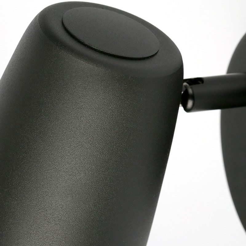 Accesorios de iluminación de pared de cilindro estilo industrial de metal 1 lámpara de luz de pared ligera