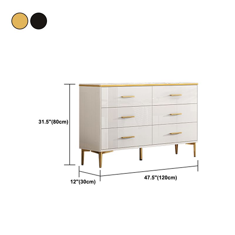 Contemporary Glam Storage Storage Chest White Storage Chest Dresser