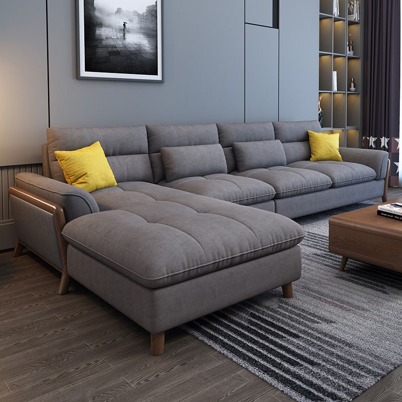 Nordic Cushions Pillow Top Arm Living Room Fabric Stationary Seating