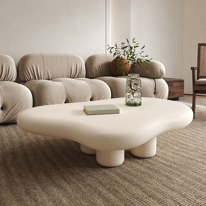 4 Legs Geometric Coffee Table Contemporary Manufactured Wood Cocktail Table