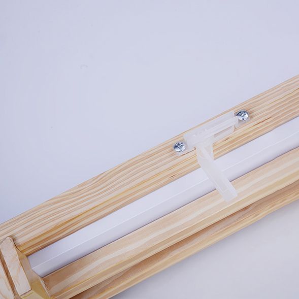 Wood Flush Mount Lighting Square Ceiling Light Fixture for Living Room