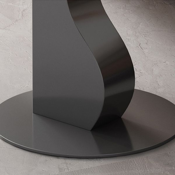 Stone & Iron End Table Dia 19.69" High Round Sofa Side Accent Table