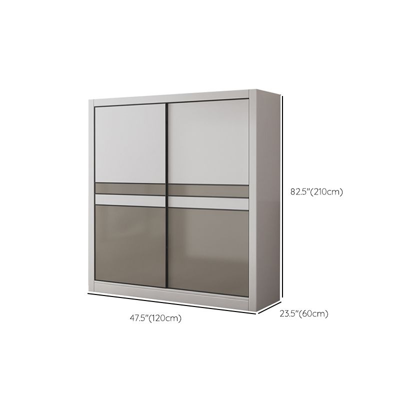 Manufactured Wooden Kids Closet Bedroom Hanging Clothes Rack with Sliding Door