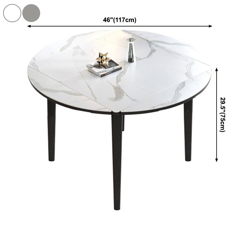 Contemporary Style 46'' Dining Table Stone Round Dining Room Collection for Indoor