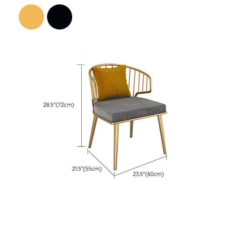 Grey Upholstered Dining Chairs Metal Windsor Back Arm Chairs