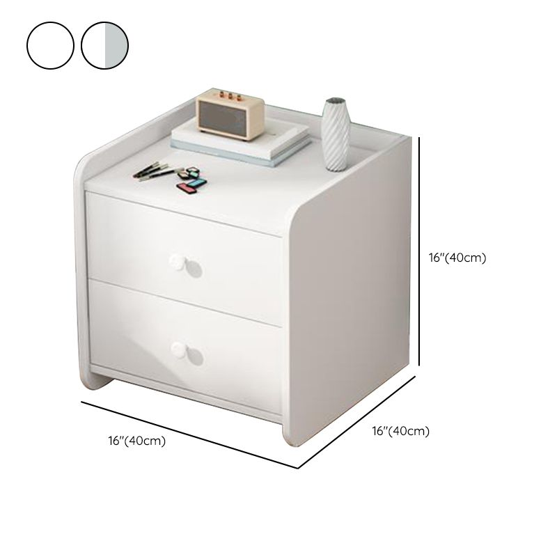 Contemporary Night Table Storage Accent Table Nightstand with 2/3 Drawers for Bedroom