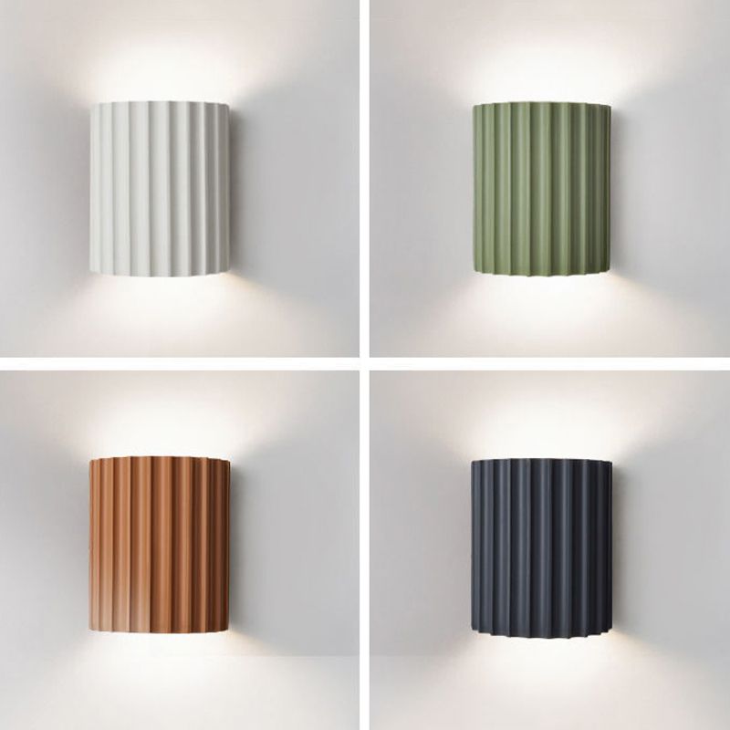 Contemporary Polish Finish Lighting Flush Mount Wall Light for Living Room