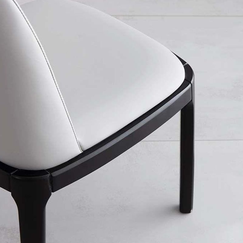 Wood Industrial Indoor-Outdoor Side Chair Parsons Dining Chair