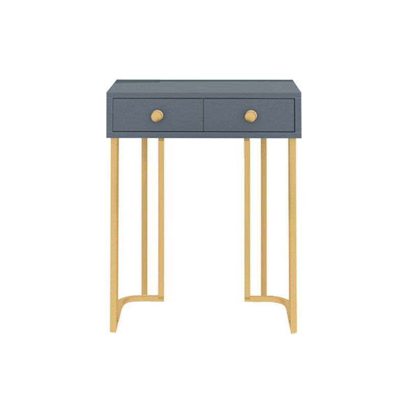 Bedroom Glam with Double Drawers Wooden Standing Make-up Vanity