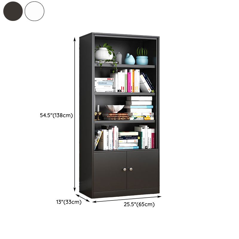 Modern Closed Back Shelf Bookcase Shelves Included for Home Office