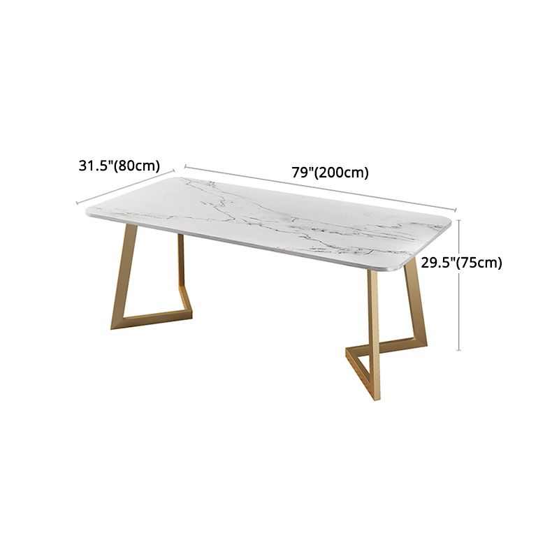 Nordic 1/4/5 Pieces Dining Set Sintered Stone Dining Table with Leather Chairs