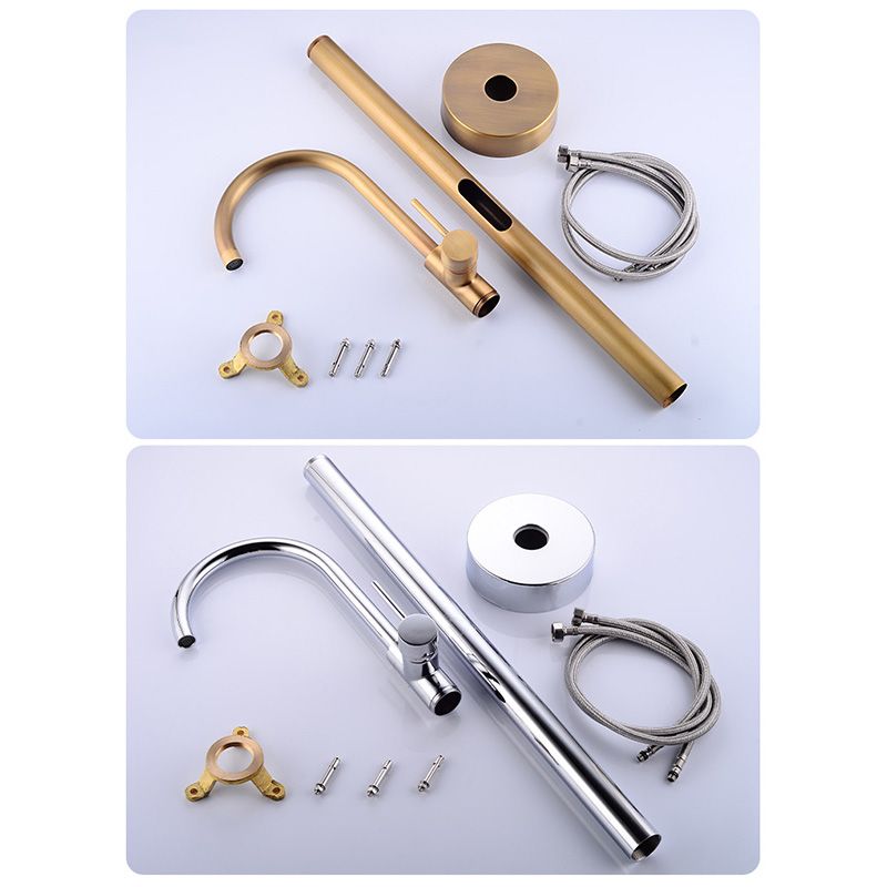 Modern 1-Handle Freestanding Faucet Floor Mounted Freestanding Bathtub Faucet