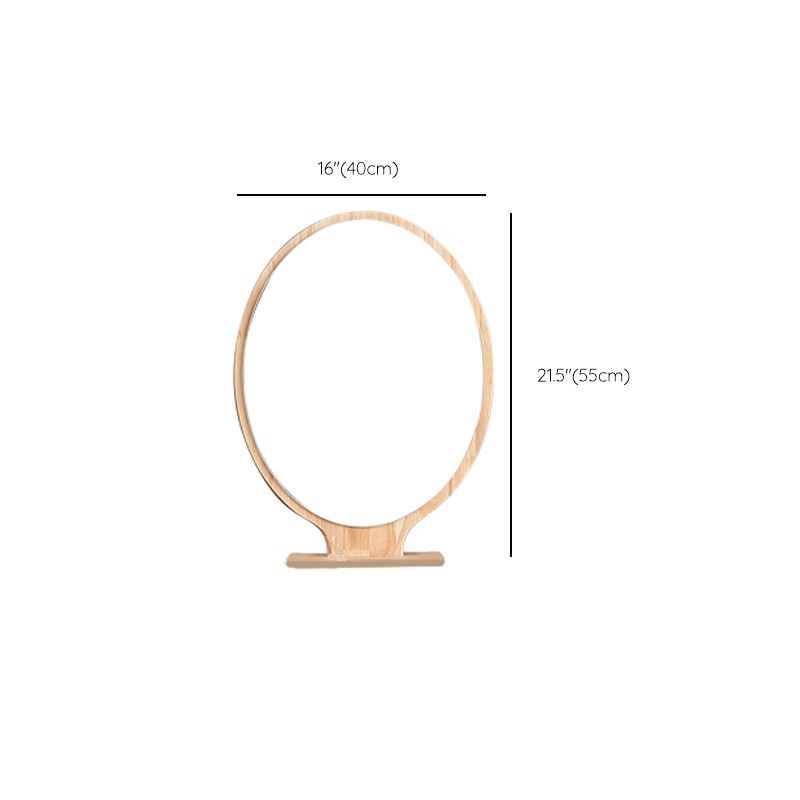 Scandinavian 5- Drawer Solid Wood Mirror Vanity Makeup Table