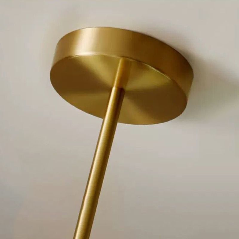 Lustres géométriques contemporains luminaires en verre lustres d'éclairage en or