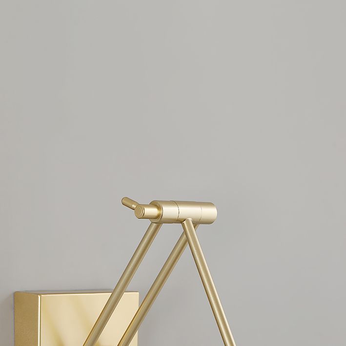 Modern Simplicity Gold Frame Lighting Fixture for Bathroom Powder Room Washroon