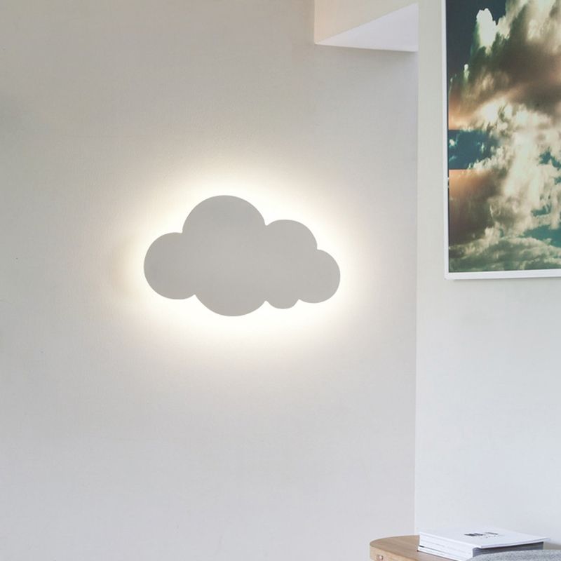 1 Lampada da parete a forma di nuvola leggera Lampade a parete in metallo moderno