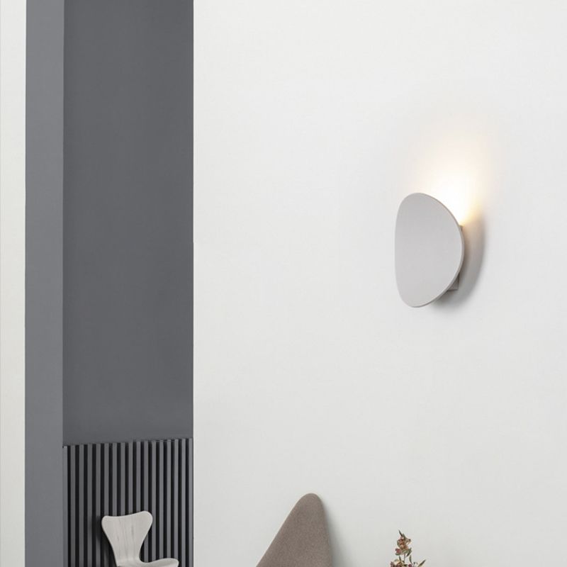 Iluminación de pared de forma única lámpara de aplanque de luz 1 de estilo moderno para sala de estar