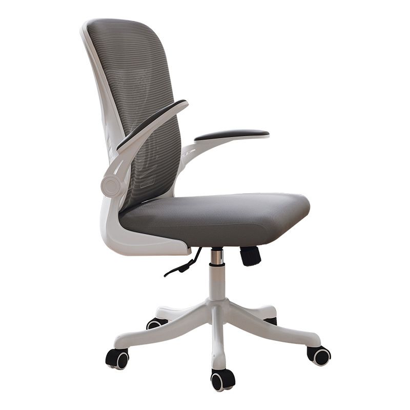 High Back Office Chair with Sponge Cushion Adjustable Arm Nylon Office Chair
