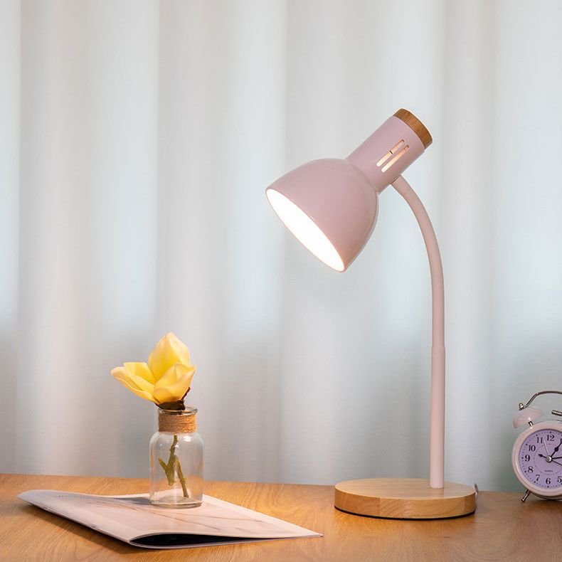 Nordic Torchlight Shade Nightand Lamp Metal 1 tête d'étude de la tête de table Lumière avec évent