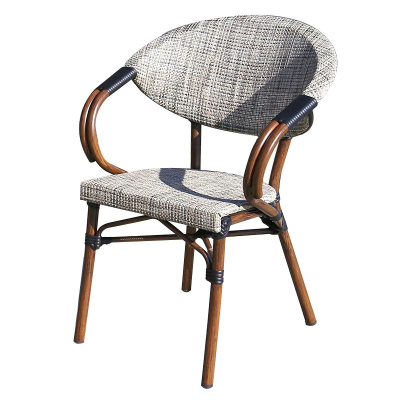 Tropical Patio Dining Side Chair Set of 2/4/6/8 Faux Rattan Dining Side Chair