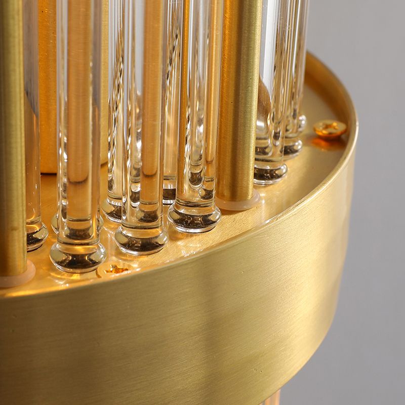 Postmoderne Kristallwandleuchten Metallwandmontage Leuchte für Wohnzimmer